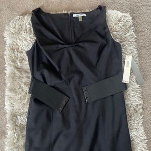 NWT DKNYC little black dress size 4 features a belt